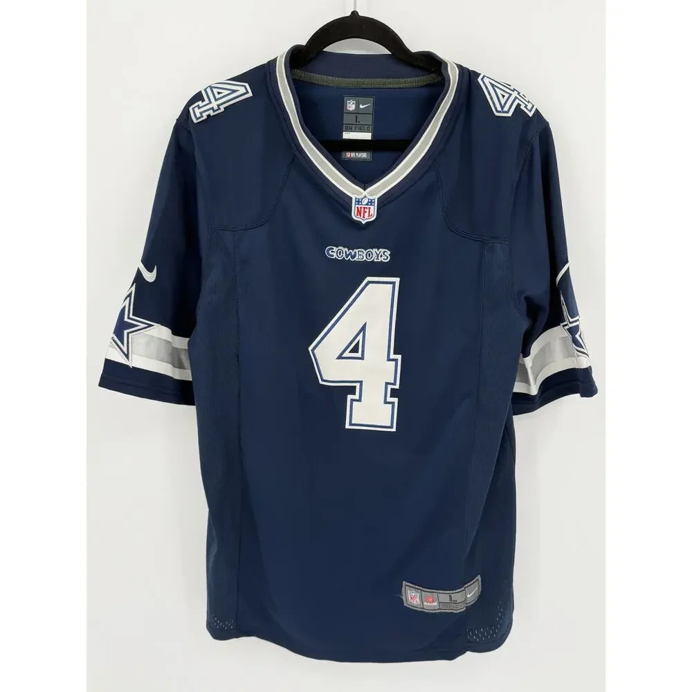 Nike Cowboys Dak Prescott #4 NFL On Field Jersey Men's Large Football Gameday